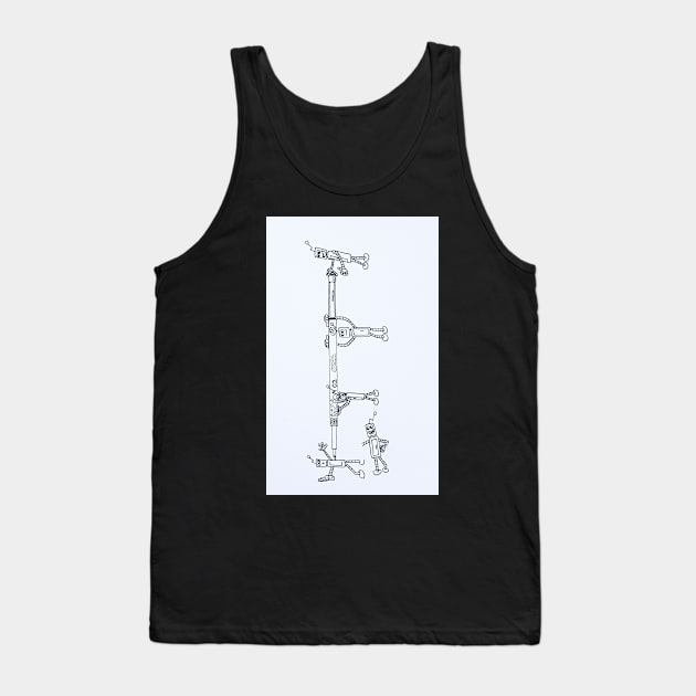 Favorite Robot Art Supply Tank Top by Soundtrack Alley